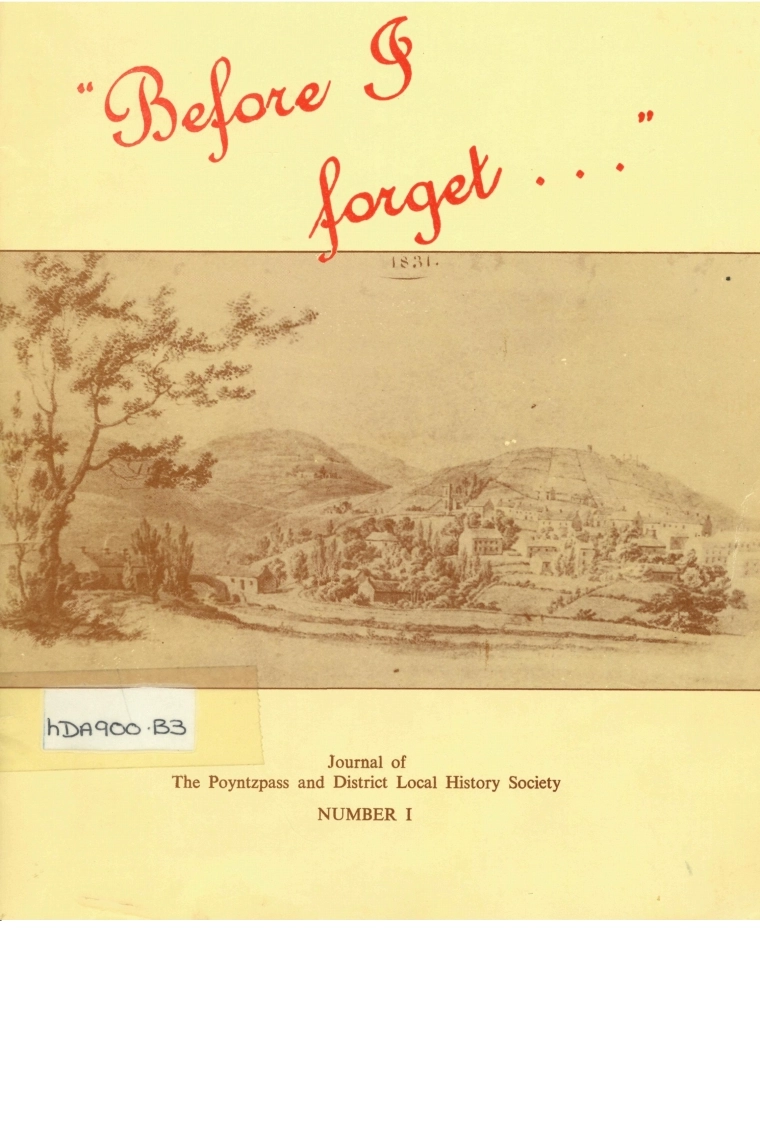 Before I forget… Issue 1 1987